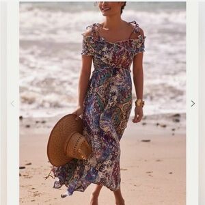 Anthropologie 100% Cotton Maxi Dress